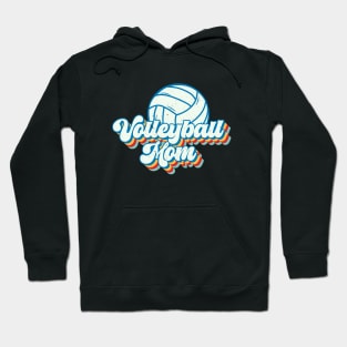 Retro Volleyball Mom Sports Team Group Cool Volleyball Mama Hoodie